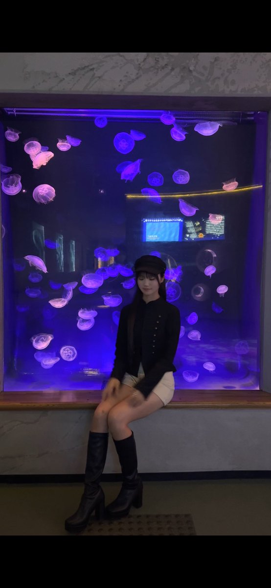 sayapp26's tweet photo. 久しぶりの水族館🪼♡ #ootd https://t.co/QVmJLCzDsR