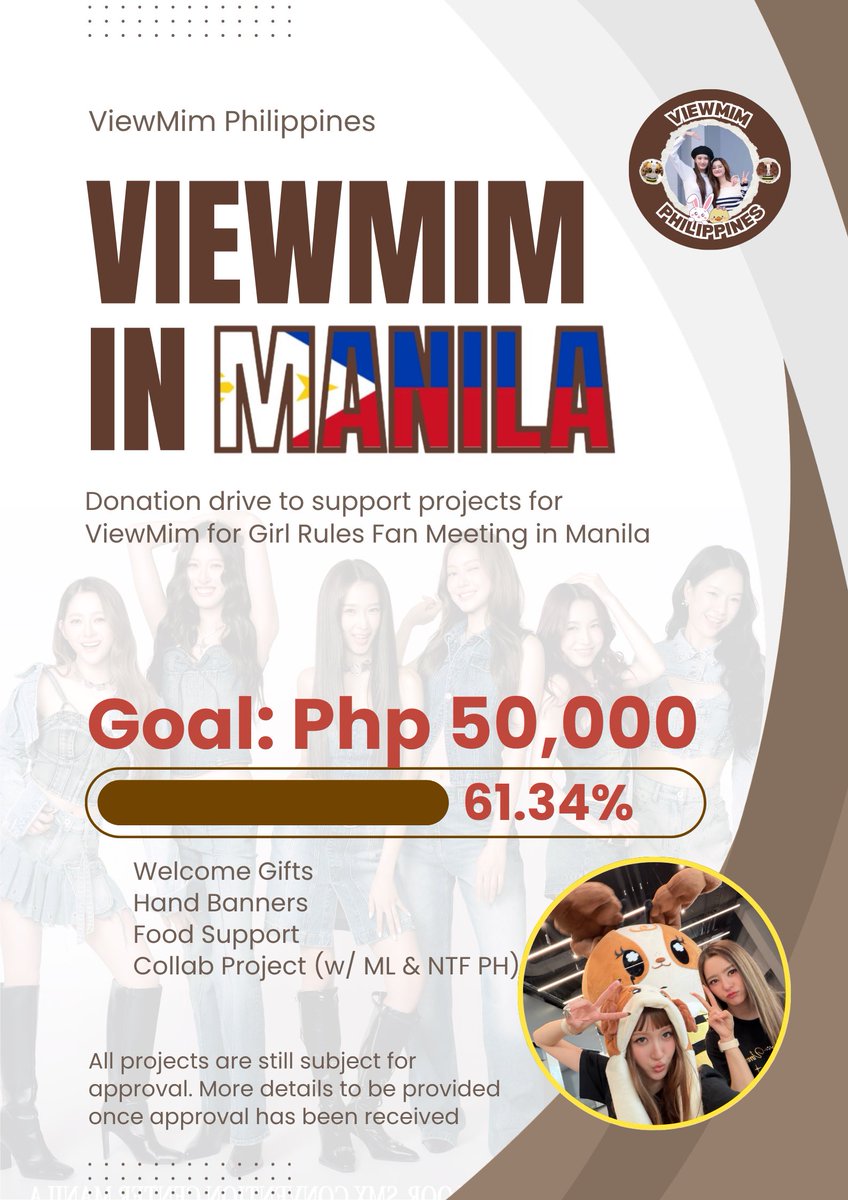 ph_viewmim's tweet photo. #GirlRulesFMinManila
#ViewMiminManila #ViewMim 

💰 DONATION UPDATE AS OF 09/19/2026 8AM Manila Time💰

TOTAL: PHP 30,669.77

PH Bank: 23,194.00
Paypal: 5,976.11
Gcash: 1,499.66

More Details:
🔗: https://t.co/edvvAMPIuU…

@ph_benyapa https://t.co/we3WSxSRYa