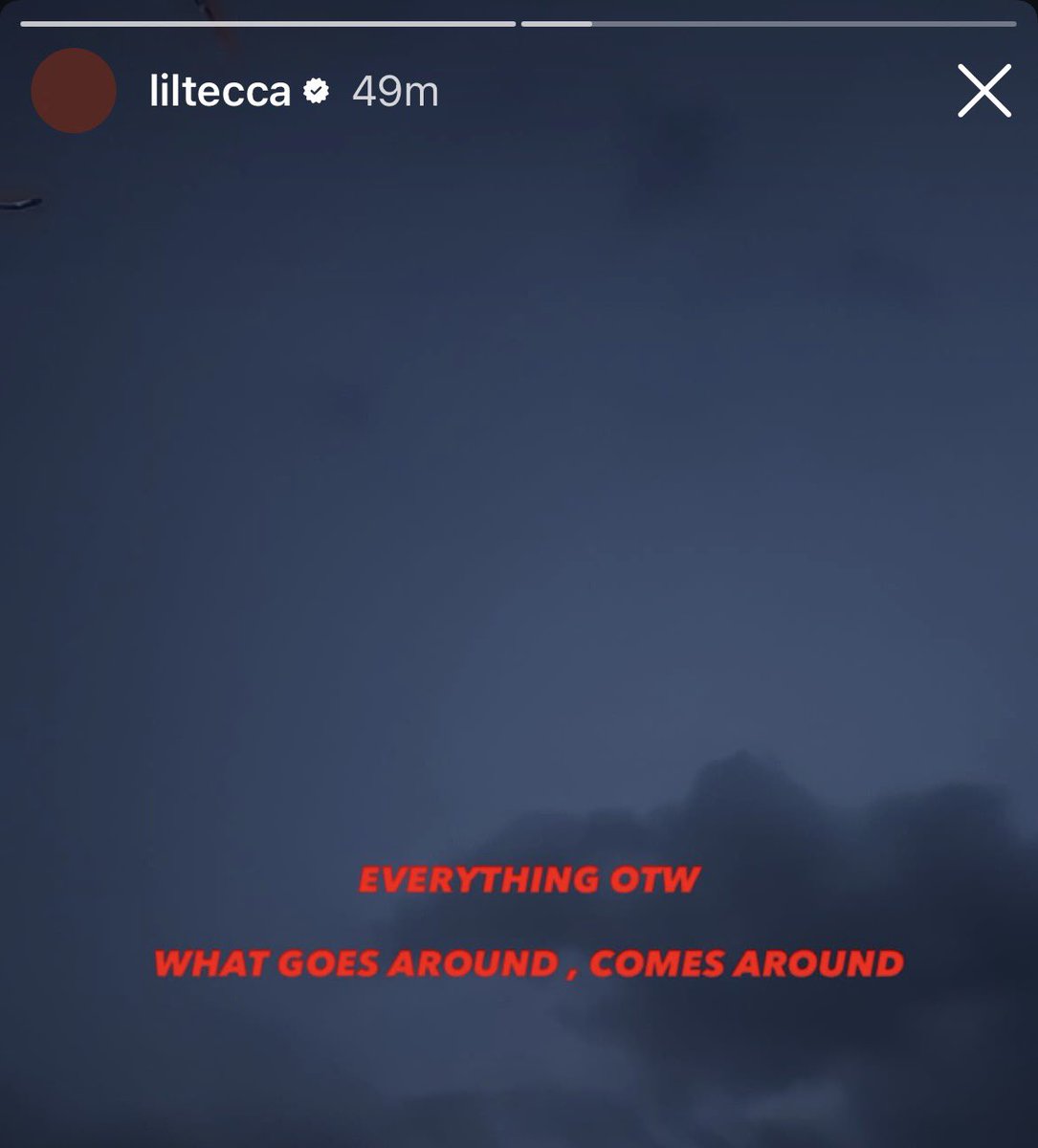 teccaupdates's tweet photo. Tecca just posted “EVERYTHING OTW 👀 WHAT GOES AROUND, COMES AROUND” … something is definitely coming 🔥⏳ https://t.co/5g6t7WWmau