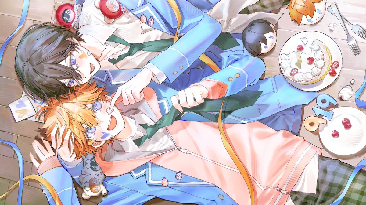 seemillar's tweet photo. #スバ北まんなかバースデー2026
축하해~🎂🧡💙 https://t.co/AnMR48q0x3