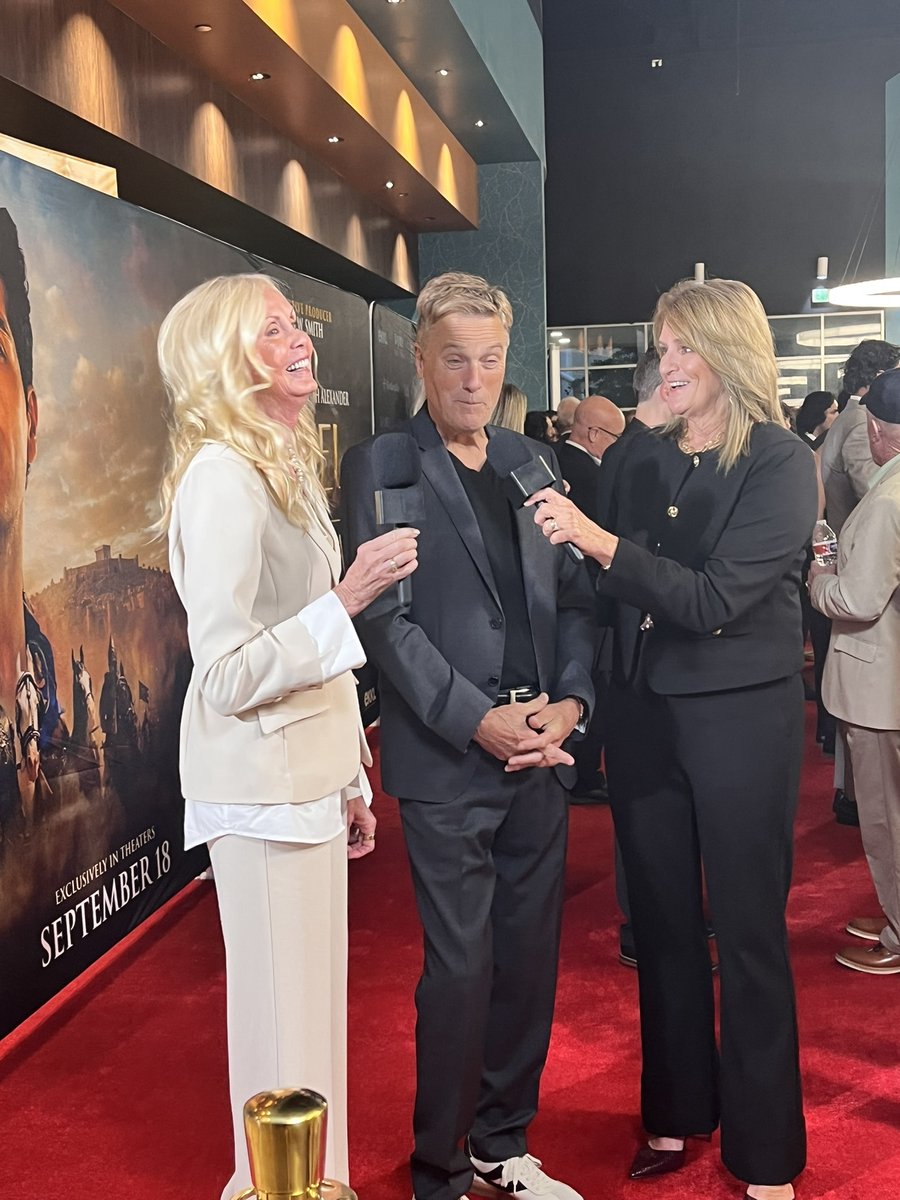 GiveSendGo's tweet photo. The GiveSendGo founders joined the cast and creators of Daniel and the Fiery Furnace on the red carpet! 

We’re honored to support a film sharing this powerful biblical story on the big screen. Go see it in theaters now! 🎬🙌 https://t.co/8xgHBZcChq