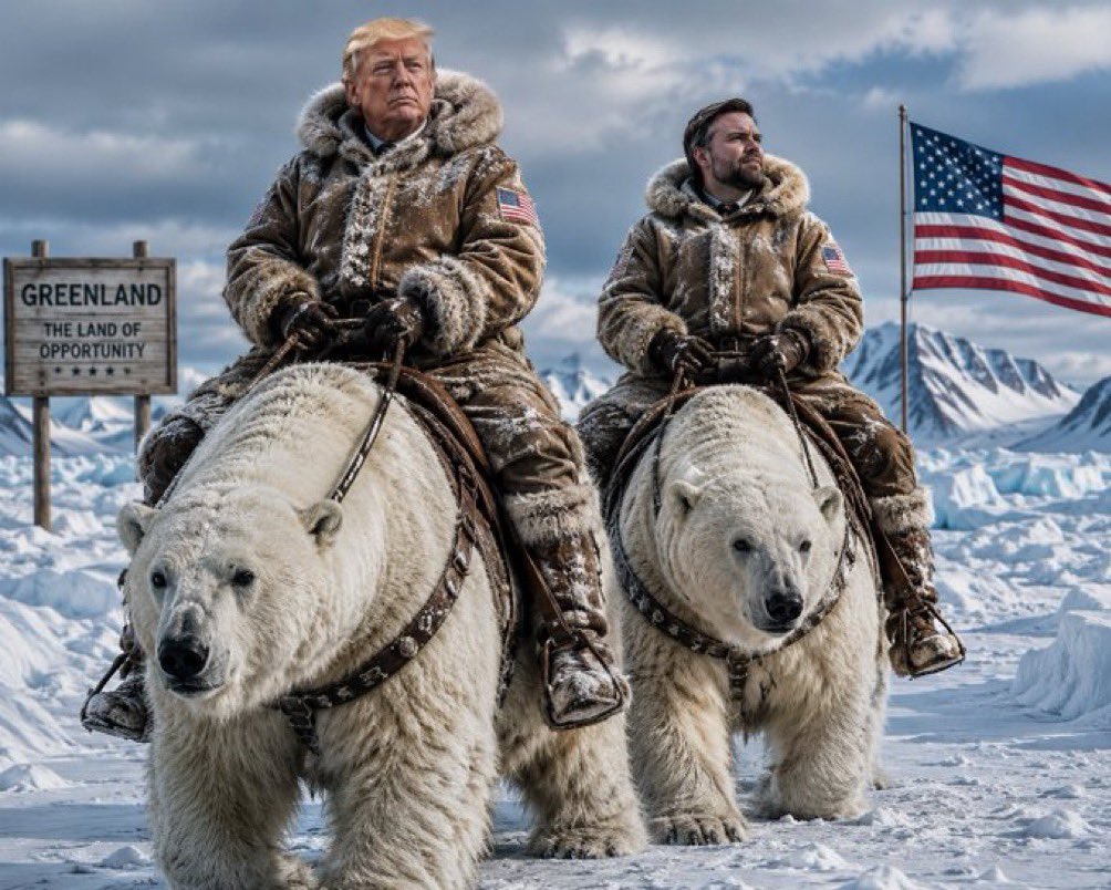 JayTC53's tweet photo. @realDonaldTrump We have conquered Greenland https://t.co/AzKoA3tePy