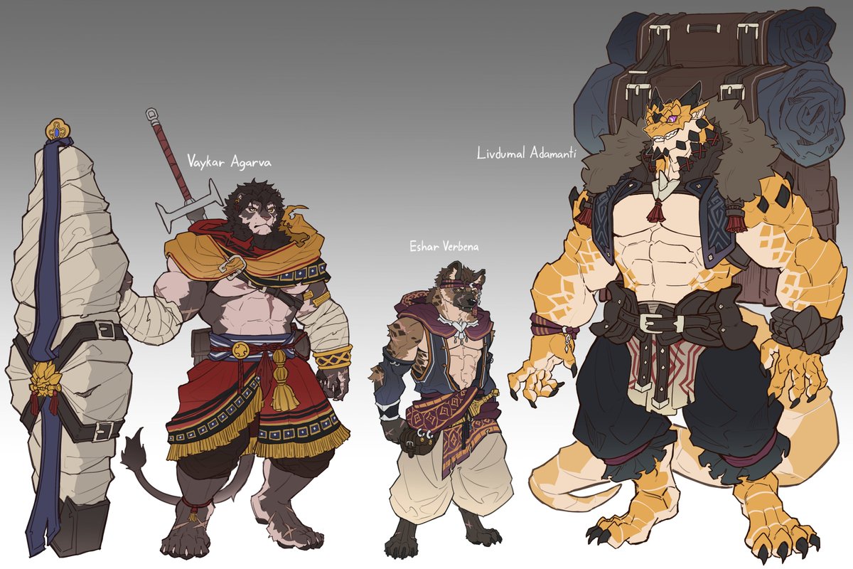 druviir's tweet photo. Some concept designs of my OC's https://t.co/oR4jpJCpvc