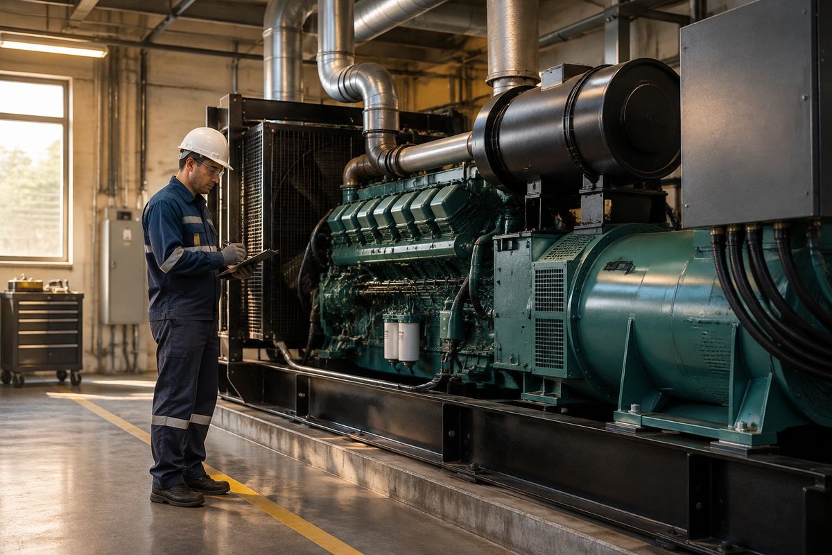 ElbrusPower_PT's tweet photo. Genset adalah satu-satunya aset yang paling tidak dipedulikan saat bekerja normal. Semua orang lupa keberadaannya sampai lampu padam dan mereka baru sadar betapa berharganya mesin yang tersembunyi di basement itu ⚡ #PowerGeneration #Reliability https://t.co/1xFnsy79dU