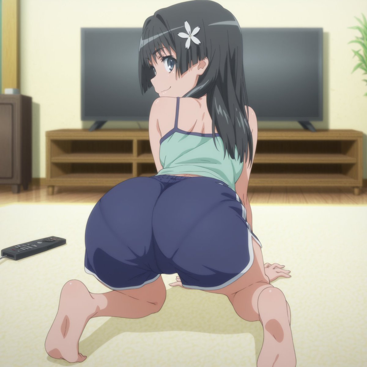 ai_mon7's tweet photo. たぶん意図的なポーズだと思う佐天さん

SFW.   No nudity.
#とある科学の超電磁砲
#佐天涙子 https://t.co/oHiLlKrq9D