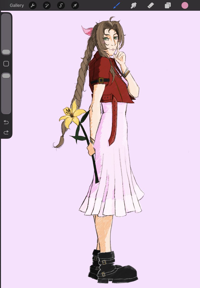 dmpsterbaby's tweet photo. #aerith waiting for tifa to come home https://t.co/rx94NlsCjG