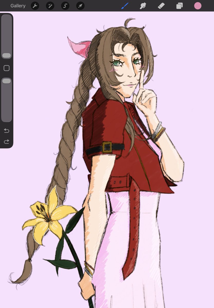 dmpsterbaby's tweet photo. #aerith waiting for tifa to come home https://t.co/rx94NlsCjG