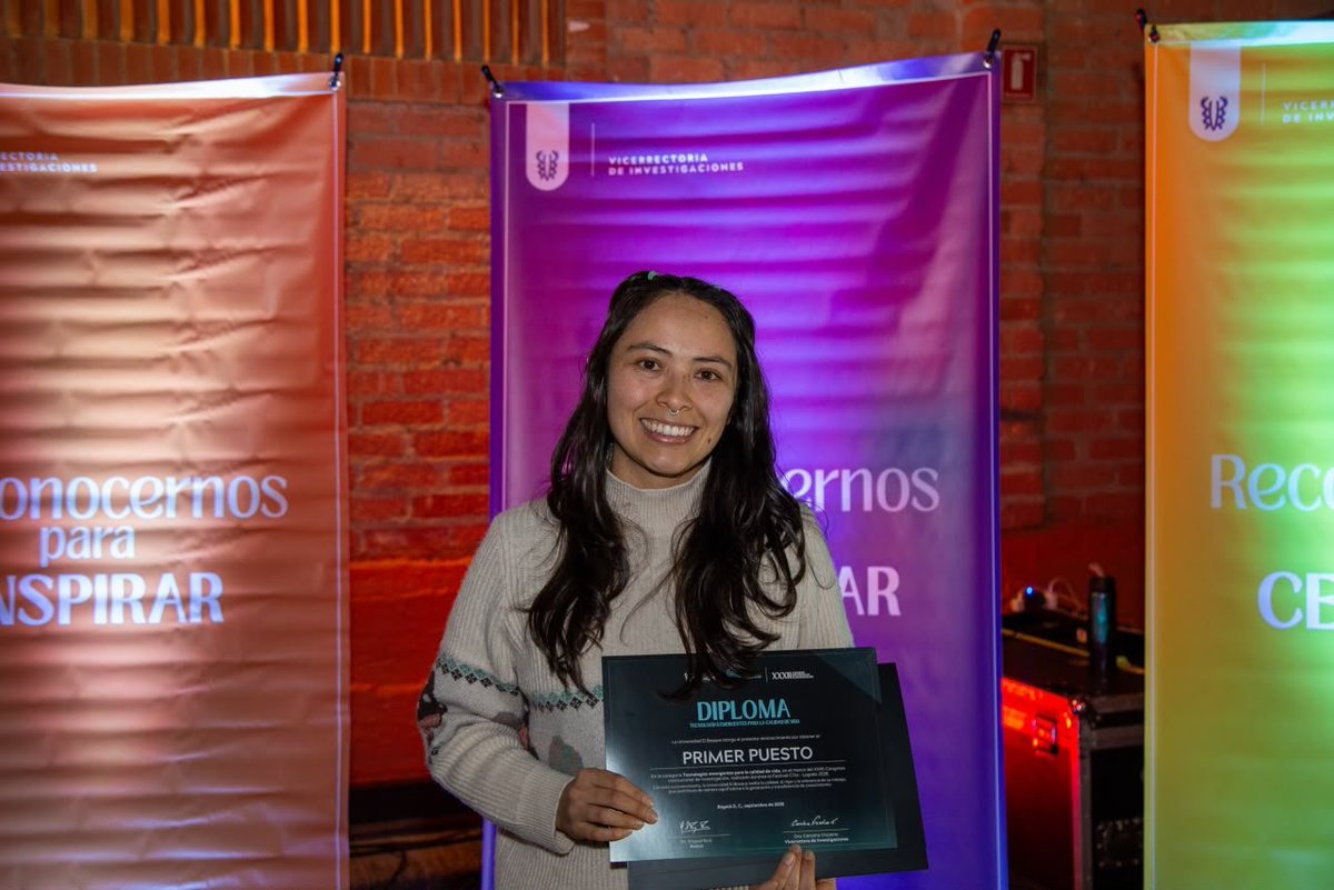 U_ElBosque's tweet photo. Felicitaciones a todas las personas reconocidas y participantes en nuestra tercer categoría "Tecnologías emergentes para la calidad de vida" es un gusto acompañarlos en su camino investigativo. https://t.co/vezHDTkj1P