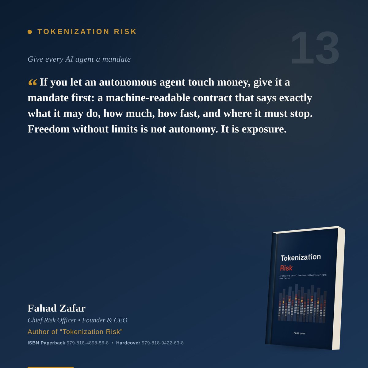 TokenizationRis's tweet photo. "Tokenization Risk"
An Executive Guide to AI, Compliance, and Governance in Digital Asset Platforms

https://t.co/vlG5jz9ODf…

#TokenizationRisk #Tokenization #Risk #AI #DigitalAssets #RWA #Blockchain #Web3 #quote #quotesoftheday https://t.co/afbpU6prNn