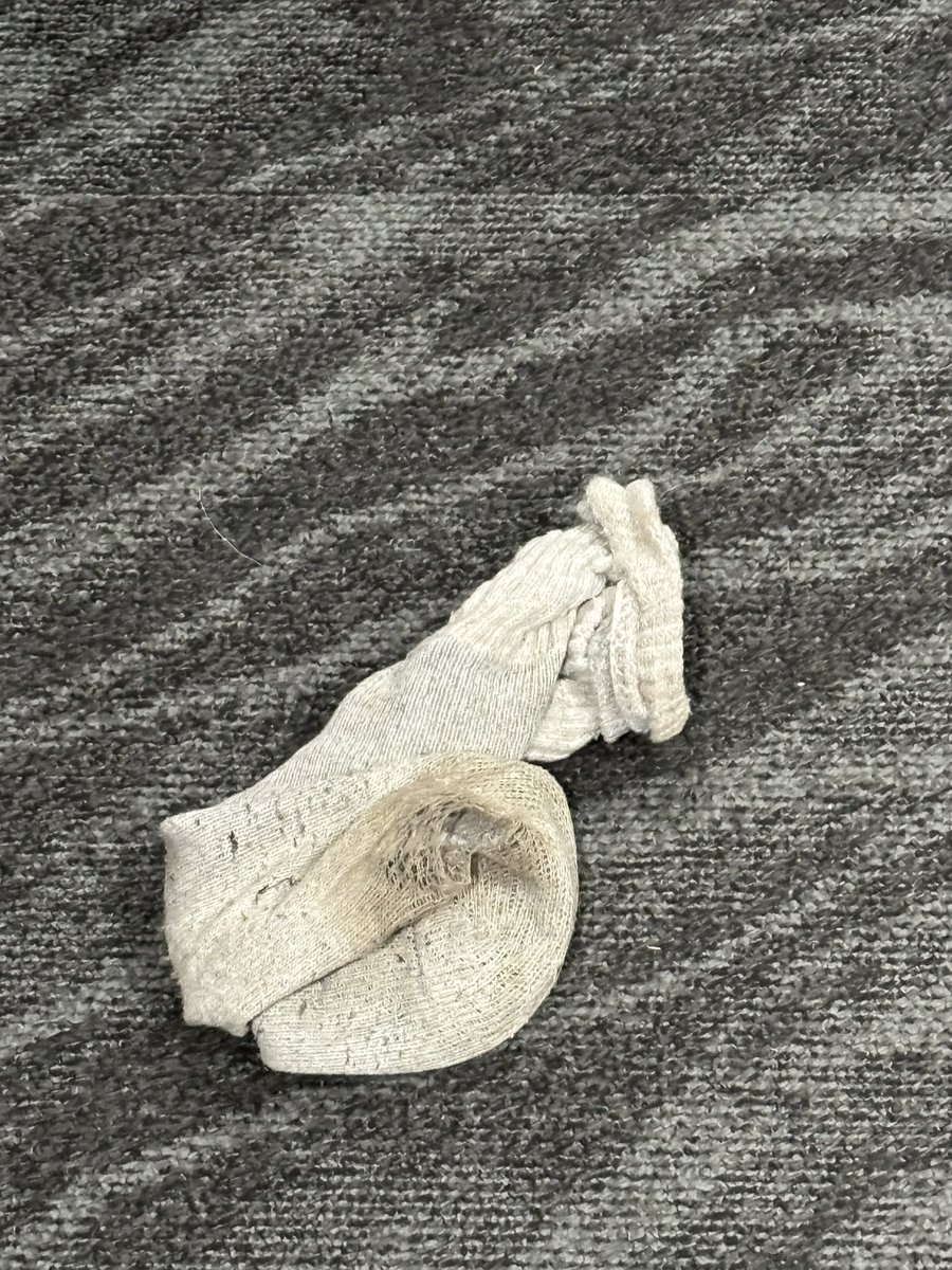 sullivan_dr's tweet photo. On the left is a sock on the locker room floor at Genesis Health Club. 

On the right are “Pistol” Pete Maravich’s game-worn socks on display at the Basketball Hall of Fame. https://t.co/760gyso5DK