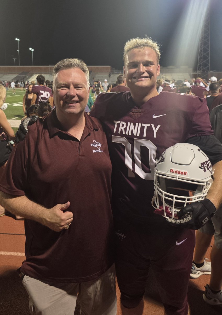 jamesself's tweet photo. Great to see @SelfAidan in uniform last Saturday at @TUFootballTX ! 
Cleared from his foot surgery, had a full week of practice, and got to suit up against @McMURRYFOOTBALL 
#BeTheStandard #PTC #TigerPride https://t.co/DeMvoxIOAy