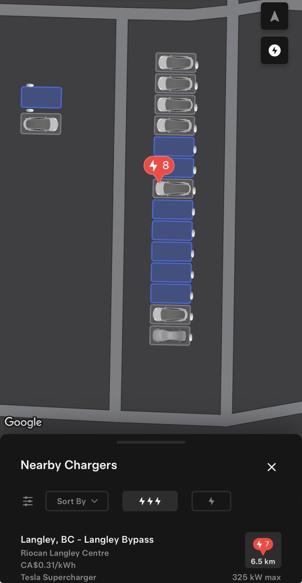DevinOlsenn's tweet photo. Supercharger site maps are now viewable in the Tesla App! https://t.co/Xf7ewPe1bn