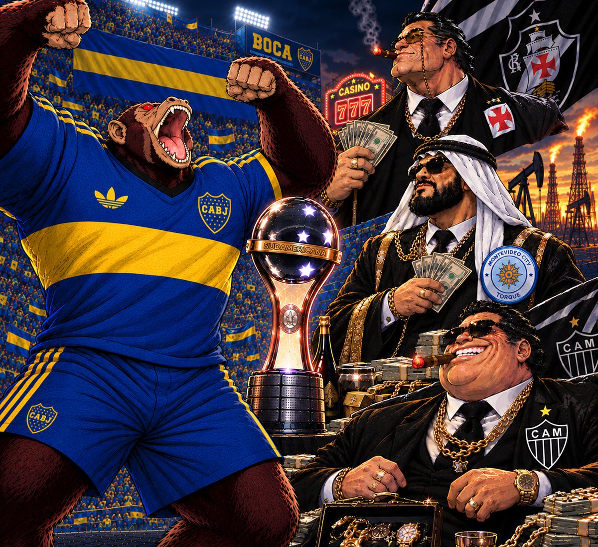 severin0elperr0's tweet photo. @MvdCityTorque Un verdadero club de fútbol contra 3 multinacionales financiadas por los petrodólares y el juego de azar. https://t.co/yPHivX2G6g