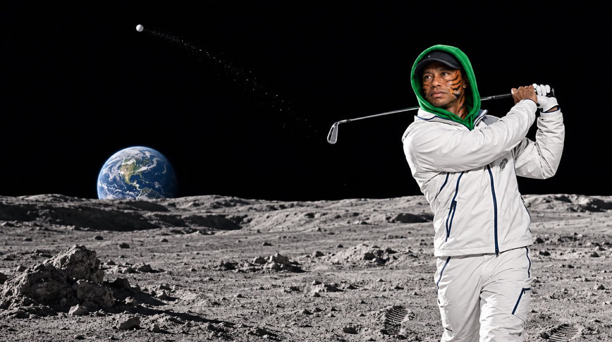 TigerHoodsRH's tweet photo. @vladtenev bringing a six iron. worked for shepard https://t.co/Ev8G6MliXO