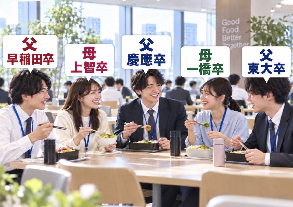 Shukatsu_0707's tweet photo. 大企業に入って驚いたこと5位

→親もマジで高学歴 https://t.co/bDxlexQdZB