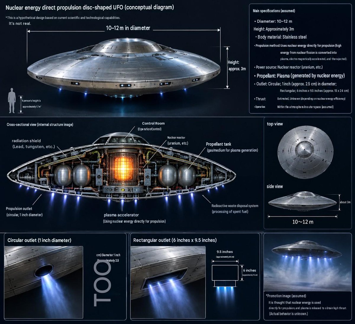 Chikashi124's tweet photo. I was just trying to imagine a UFO.🛸
 Now I'm somehow designing an interstellar civilization. 🤣🚀🌌 https://t.co/32N5CE6SNh