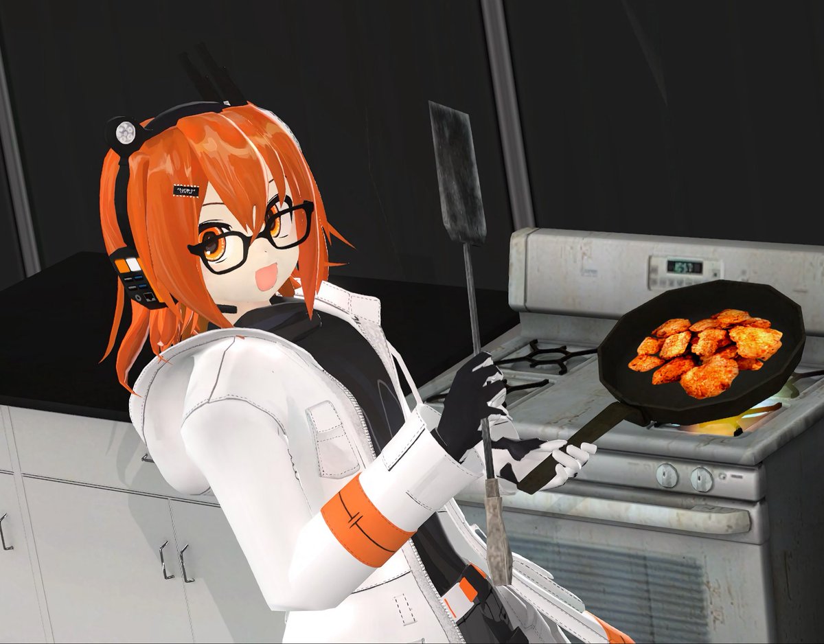 DailyReiAdachi's tweet photo. DAY 53
how it feels to cook a yummy meal as a robot
#Robot #足立レイ https://t.co/q7ZuNkr3In