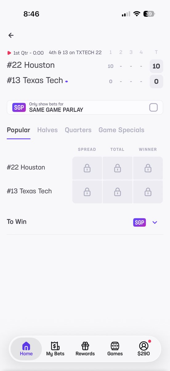 BigNoizeSocial's tweet photo. @HardRockBet FIX THIS NOW. HAVENT BEEN ABLE TO LIVE BET ALL GAME. https://t.co/SCh6bCU1m4