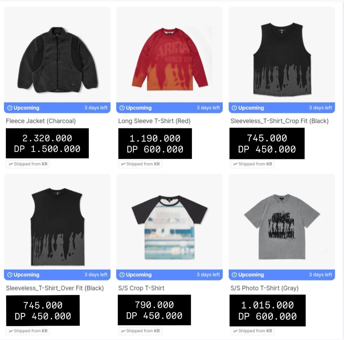 berrytaebby's tweet photo. OPEN PRE-ORDER BTS WORLD TOUR ‘ARIRANG’ 2nd DROP

Price on pict

Shipping start 28 September - 5 Oktober 

[Lightstick strap, Multi strap, Jersey]
shipping start 21-28 Desember

✅ Harga bersih ina
✅ Ems/Tax 
✅ DP/FP/Cicilan
✅ GO wa
❌ Adm/Packing https://t.co/oVvWCaRJZb