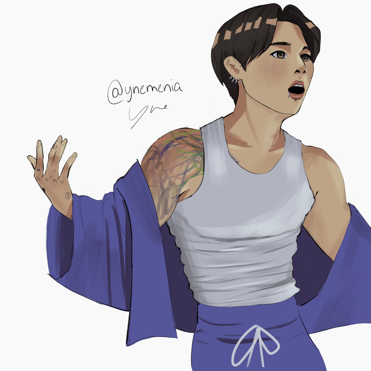 ynemenia's tweet photo. he's so buff #jungkook #btsfanart https://t.co/tSRsLTjEJg