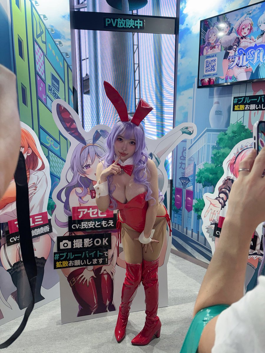 faust_finale's tweet photo. 昨日とんでもないバニーのお姉さん居たんだが！？
#ブルーバイト
#TGS2026 https://t.co/cL7O1kU6NS
