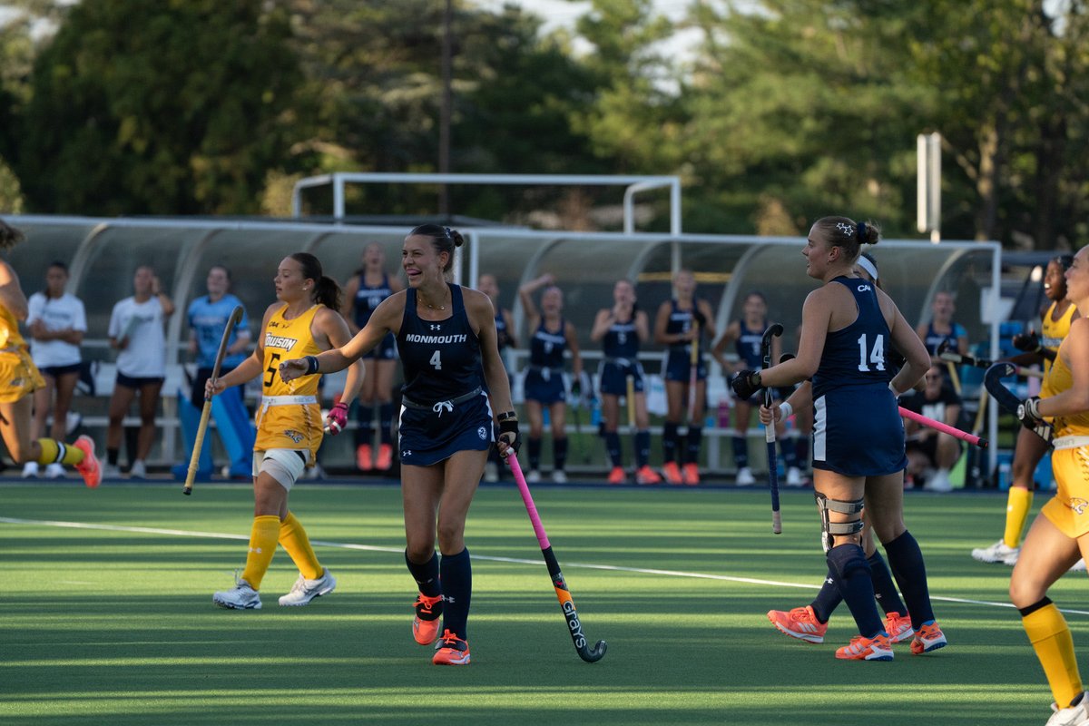 MonmouthFH's tweet photo. Grabbing that @CAASports #dub
Eabha Curran scores OT game-winner to help the Hawks to a 2-1 win over Towson Friday #FlyHawks #aShoreThing 🌊
🔗: https://t.co/fKcZFo0EEY https://t.co/O8EmxEtXb1