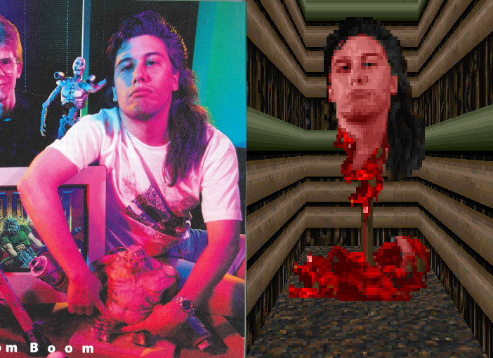 IMX_doomer's tweet photo. Okay, this story is obviously not from the first #DOOM, but it's worth telling it, especially since according to "Masters of DOOM" all of this happened in September, so I definitely need to post about it:

How John Romero became the Icon of Sin (and its easter-egg), a thread⤵️⤵️: https://t.co/tMFTDPD4oI