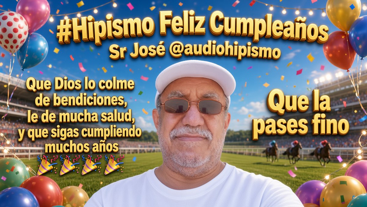 m_estiben's tweet photo. #Hipismo Feliz Cumpleaños Sr José @audiohipismo Que Dios lo colme de bendiciones, le de mucha salud, y que sigas cumpliendo muchos años 🎉🎉🎉🎉 Que la pases fino https://t.co/ZW952JwbHB
