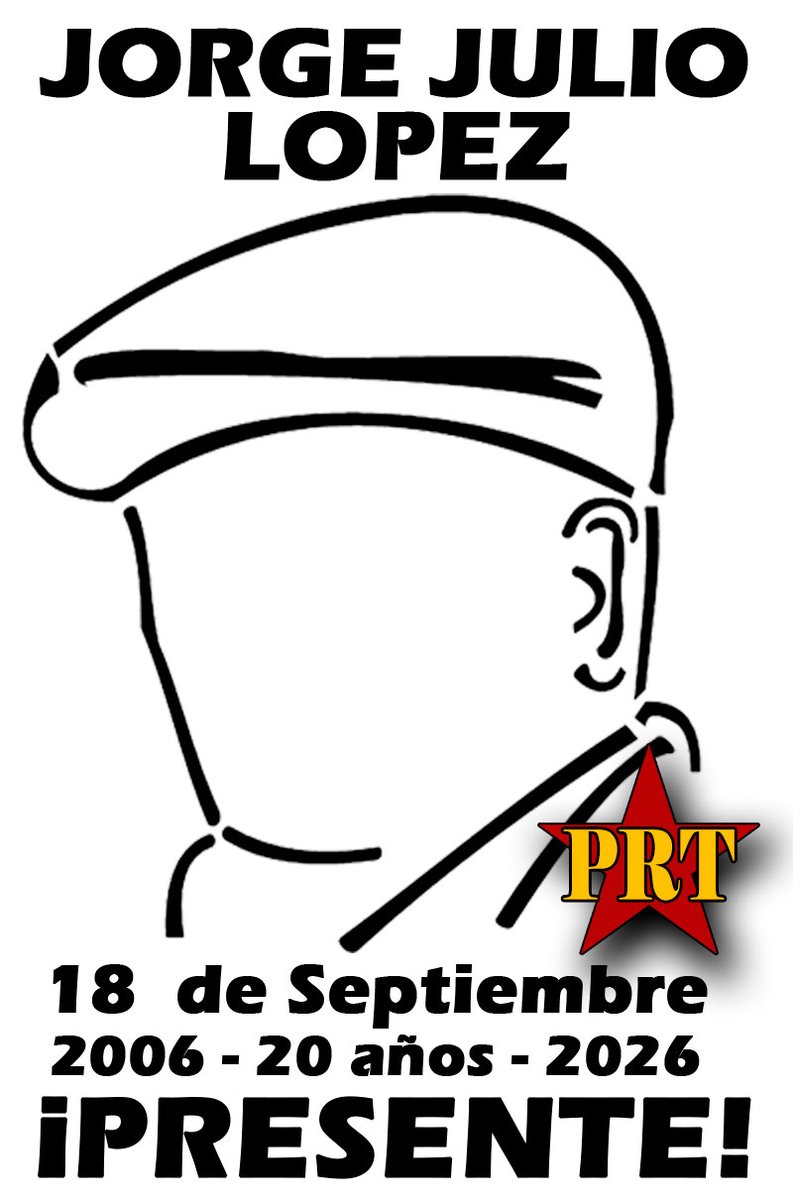 lihuencanepa's tweet photo. JORGE JULIO LOPEZ PRESENTE!!!
AHORA Y SIEMPRE!!! https://t.co/gXttTeCTBn