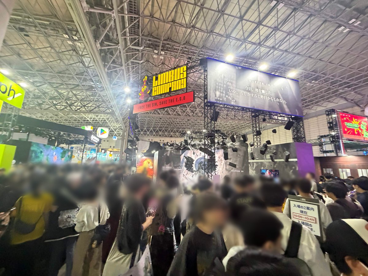 PM_Intelligence's tweet photo. 【LimbusCompany】
現在TGS2026 LimbusCompanyブース大盛況です🥳
整理券配布終了(9:40
現在キャンセル待機列も受付終了となっております。
#TGS2026 https://t.co/reRYyreKN9
