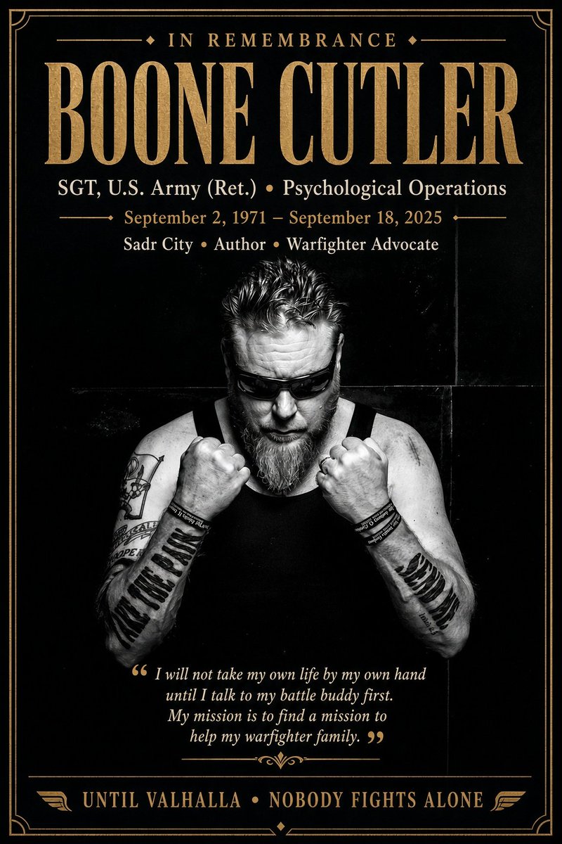 NewsBlast17's tweet photo. We lost a warfighter, a leader, and a fren one year ago today.

Today, we remember Boone Cutler. https://t.co/Yy6hqjcwGy