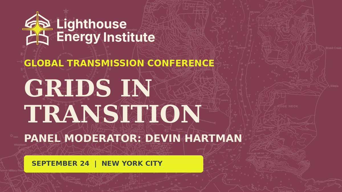 LHEnergyInst's tweet photo. Devin Hartman, LEI's president, will be moderating a panel, "System Reliability, Resilience and Security in a Changing Grid," at the Global Transmission Report's upcoming conference. 

Learn more and register below 👇 https://t.co/6hgrHBycT7