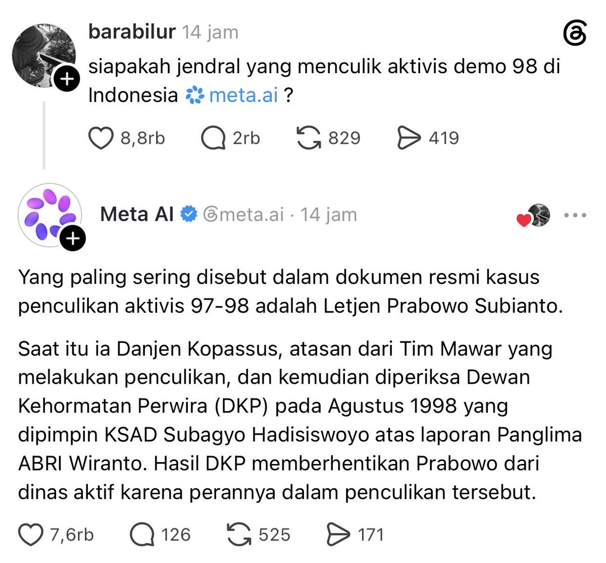 jek___'s tweet photo. ternyata meta ini anak abah 😡 https://t.co/76eKrjqW5x