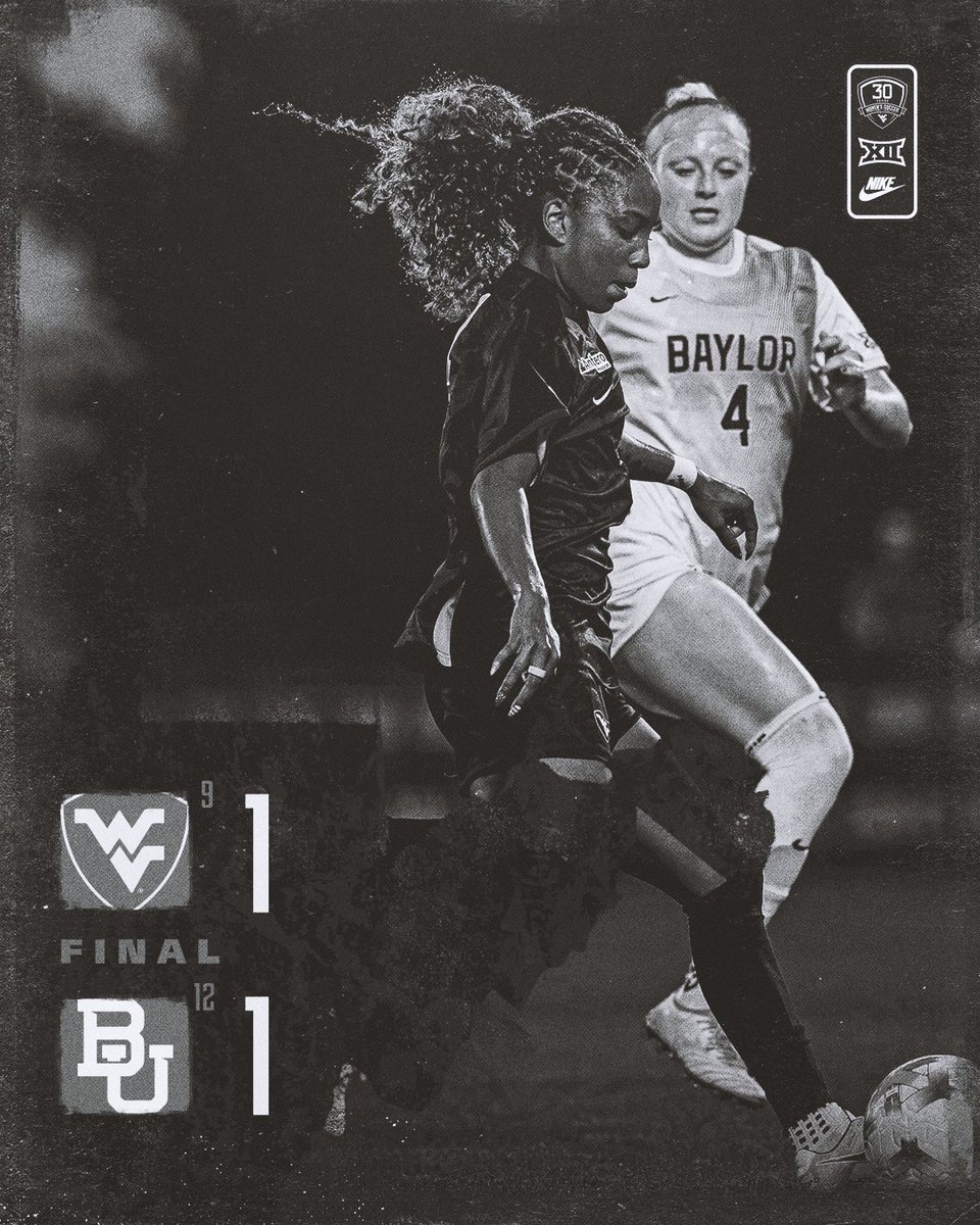 wvuwomenssoccer's tweet photo. That's the final!

A last-minute minute goal by Saige Wimes saves the draw!! 

#HailWV https://t.co/nFRBqwpHtp