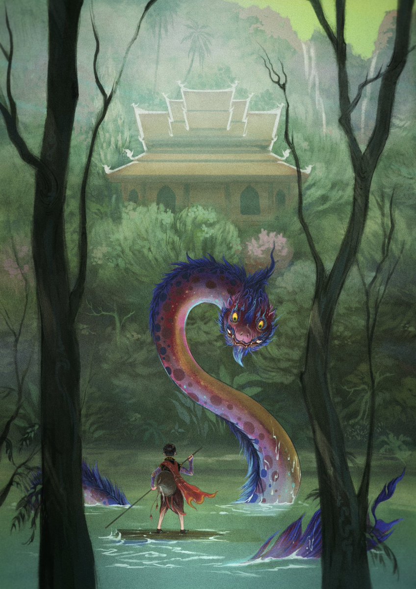 SrisurhaG's tweet photo. นาคา(Naga) ผู้เฝ้าประตูเมืองบังบด https://t.co/TgYr3flnKD