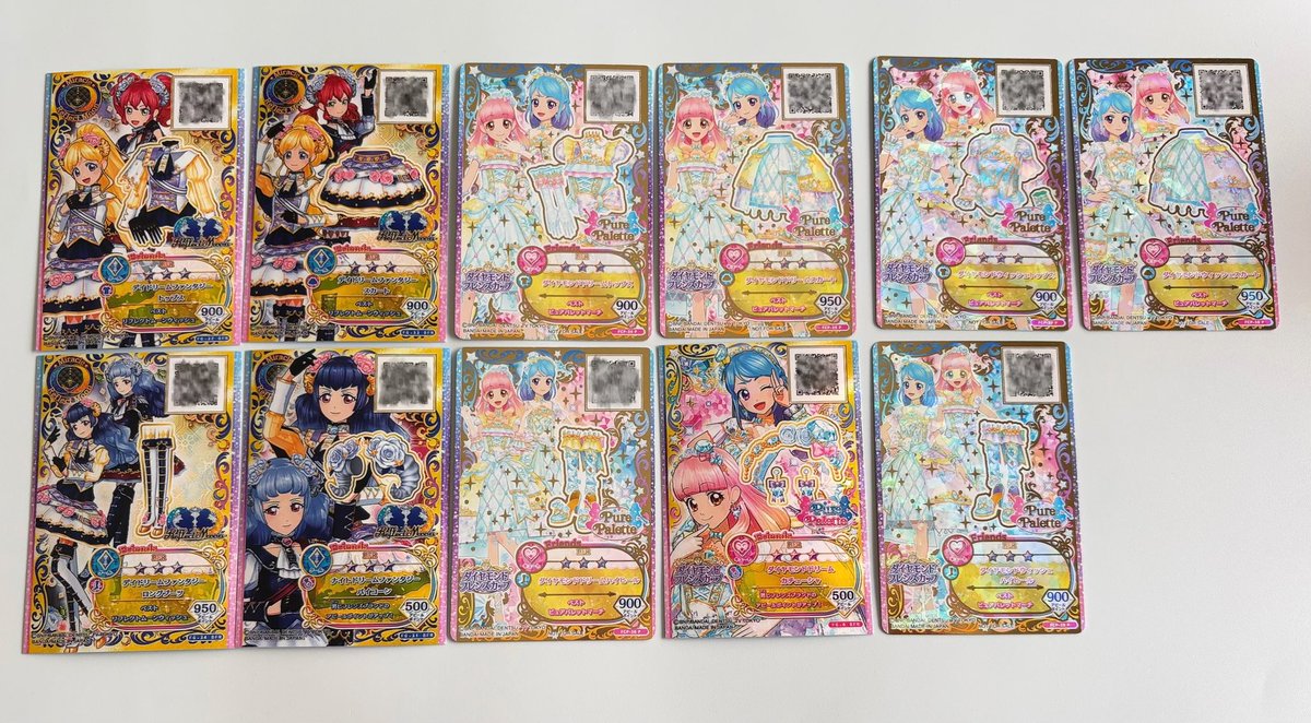 _nus2's tweet photo. 画像のアイカツカードの中で交換.買取可能な方いませんか…？︎；；
見やすくするために一部スリーブ外しております🙇🏻‍♀️ https://t.co/nGaKtFvbfq