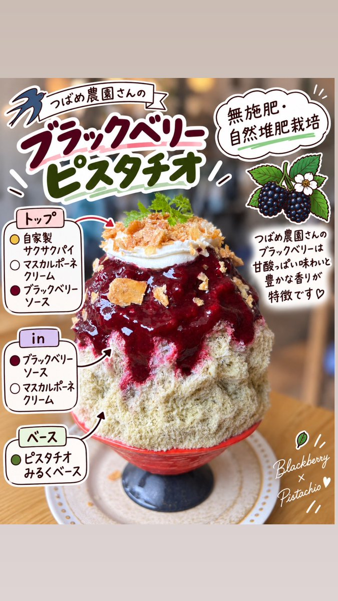 BlueApple2021's tweet photo. 9/19
12:00-18:00(L.o17:30)

パイナップルココナッツサゴ
⇒パッションフルーツからパイナップルへ変更となります。
(写真は前のを使用しております)

ブラックベリーピスタチオ、北海道産とうもろこし 提供期間折り返しです！
食べたいよーという方お早めのご来店オススメです！

 #かき氷 #足利市 https://t.co/YiRnqTslhc