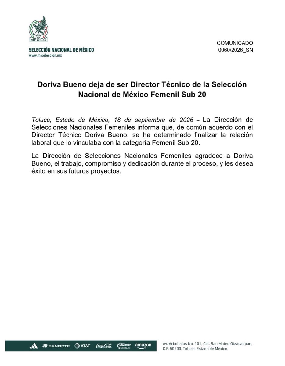 Miseleccionfem's tweet photo. La Selección Nacional de México Femenil informa: https://t.co/xbl6odKlJs