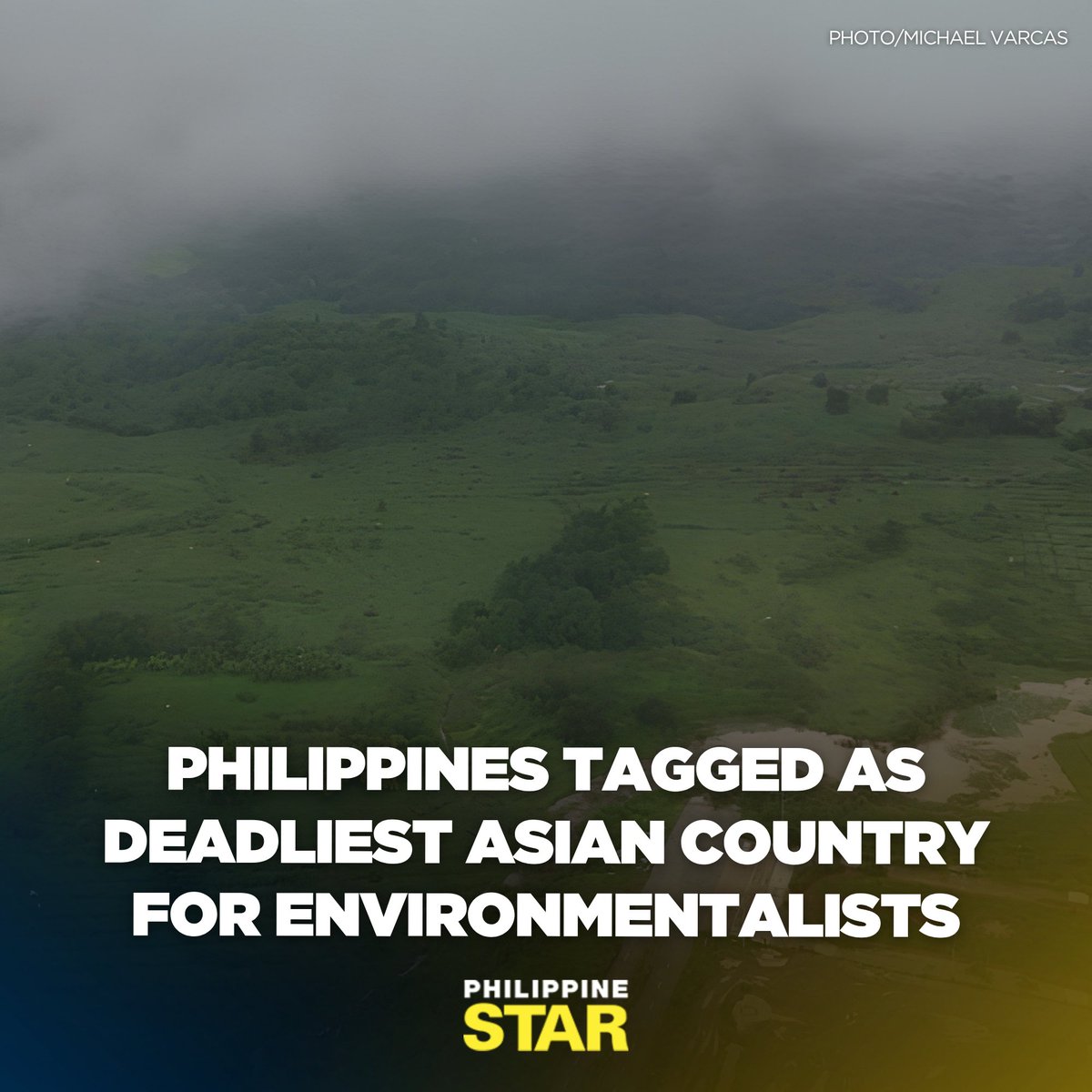 PhilippineStar's tweet photo. The Philippines was named as the deadliest country in Asia for environmental defenders for the 13th consecutive year, climate justice watchdog Global Witness reported. https://t.co/wk5PUkiWdO https://t.co/HBsxWvZ5YX