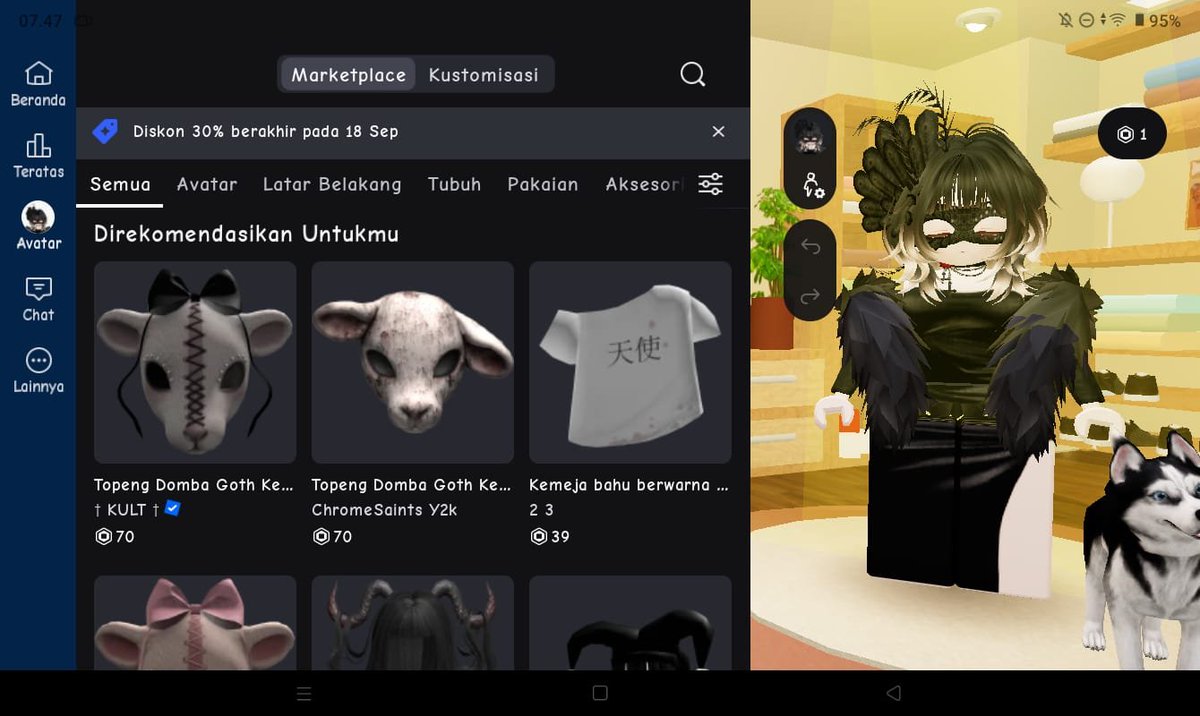 movbid's tweet photo. WTS akun roblox pemakaian pribadi limit 10kr

— pem cewe age 21+ bisa riset
— Safe akun prib anti hb mostly buat main vd
— reg indo marketplace murah
— limit send 5k/10kr
— vd lv 54, 99nitf 700+ 3 class, fish it lv 300 detail dibawah

Price dm | t. Wts wtb akun roblox robux https://t.co/95mVaUc8YN