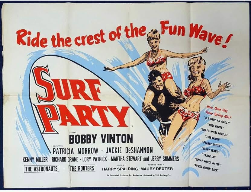 fantclassics's tweet photo. SURF PARTY (1964) deserves to be rediscovered! 🏄‍♂️🌊 Catchy music, uninhibited performances, colorful camp, and pure beach-party fun. It captures the spirit of its era without taking itself too seriously. Not prestige cinema—just an absolute blast. ❤️

https://t.co/ItDnVbKwaE https://t.co/Q1vL5SUka8