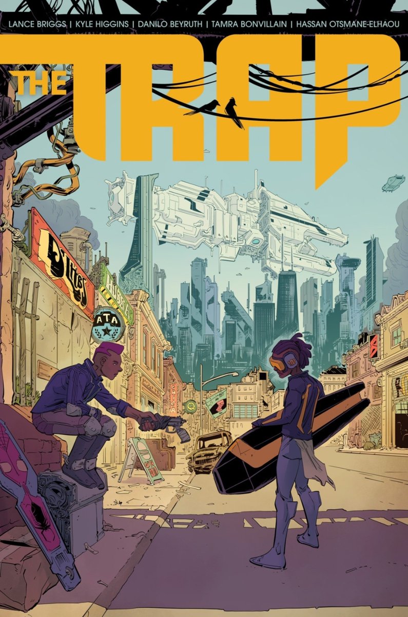 CHGO_Bears's tweet photo. THE TRAP drops October 7th, 2026‼️

An original science fiction sports thriller written by @LanceBriggs with New York Times best-selling author @KyleDHiggins, with art by @danilobeyruth and @TBonvillain 🎨 https://t.co/pVFzLXECuJ
