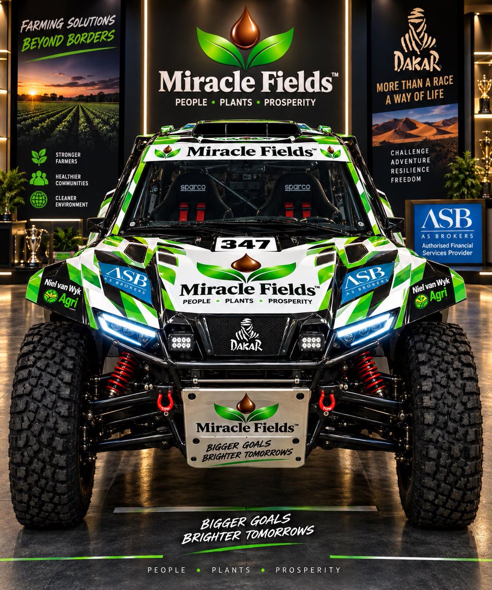 BalbytersInc's tweet photo. From Childhood Dreams to Reality....If you have a dream Live it! #Dakar #MiracleRacing #MiracleFields #ASBrokers #NielvanWykAgri
#CenturyRacing #SidexSide #NielvanWyk #AlbertSchuurman
Life is a journey Enjoy the Ride!
#Legends are forged through Fire ๐ฅ
Coming Soon! https://t.co/8UCw7Proz6