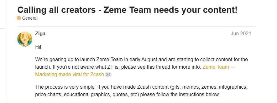 MerkinTheOnes1's tweet photo. Wait this is actually so good

Back in 2019

There was a huge Zcash community created around "Zemes"

A word z cash users started to use for Memes

The whole community was based around these "Zemes" and it created a GIGA cult

Zeme post
https://t.co/YDloUbV46f https://t.co/PveTYkMrSR