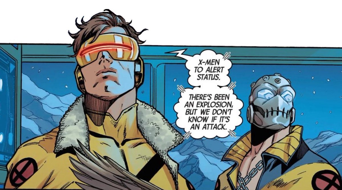 Mobilerafie's tweet photo. Cyclops &amp; Xorn casually on screen together is so cool. I love Scott’s Alaska Team! #xmen #cyclopswasright https://t.co/t6xnuBgtvX