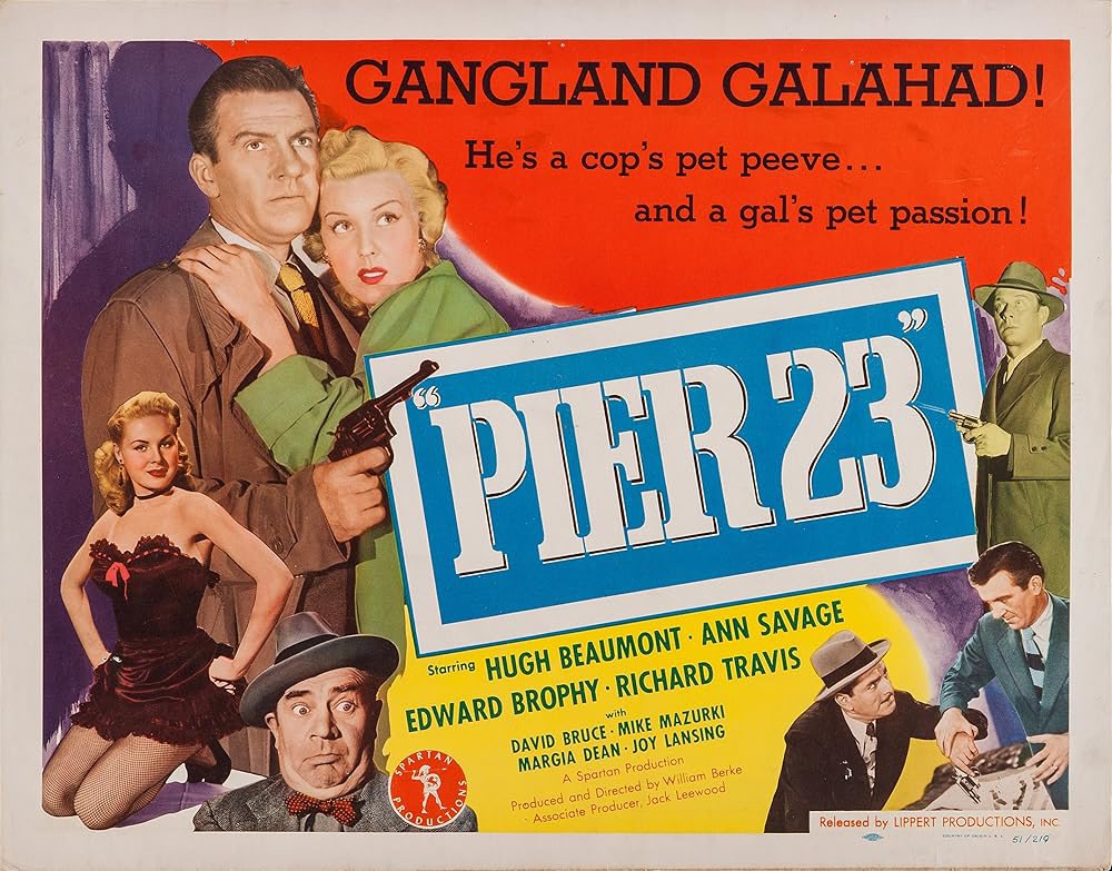 fantclassics's tweet photo. PIER 23 (1951) is a terrific little under-the-radar noir! Under an hour, but packed with sharp dialogue, wit, and atmosphere. Hugh Beaumont is fantastic as a hard-boiled San Francisco P.I., while Ann Savage brings her usual intensity. A compact, cool #noir gem worth discovering. https://t.co/8OPxoMv7Vg