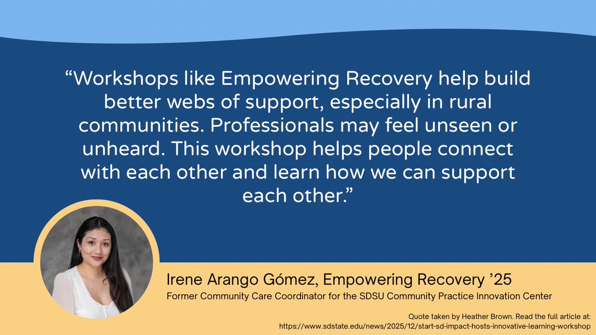startsdprogram's tweet photo. ONE WEEK AWAY! 💙 Expand your network &amp; connect with peers at START-SD'S 2026 Empowering Recovery Event! #startsd #EmpoweringRecovery #recovery #CommunitySupport #SouthDakota

https://t.co/PAaf5U88JI https://t.co/AI59qAafKv