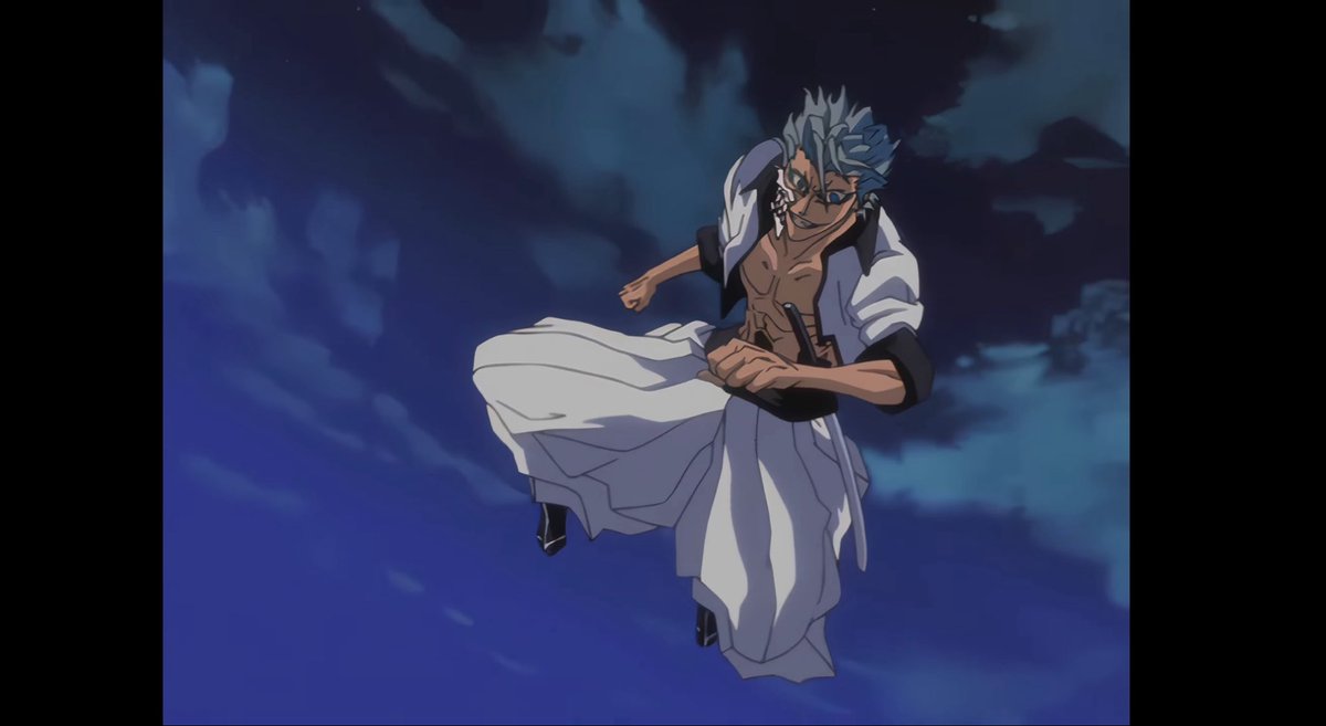 Moonless_SkyXV's tweet photo. I love how Grimmjow was drawn in this episode https://t.co/3ptn6fY4mj