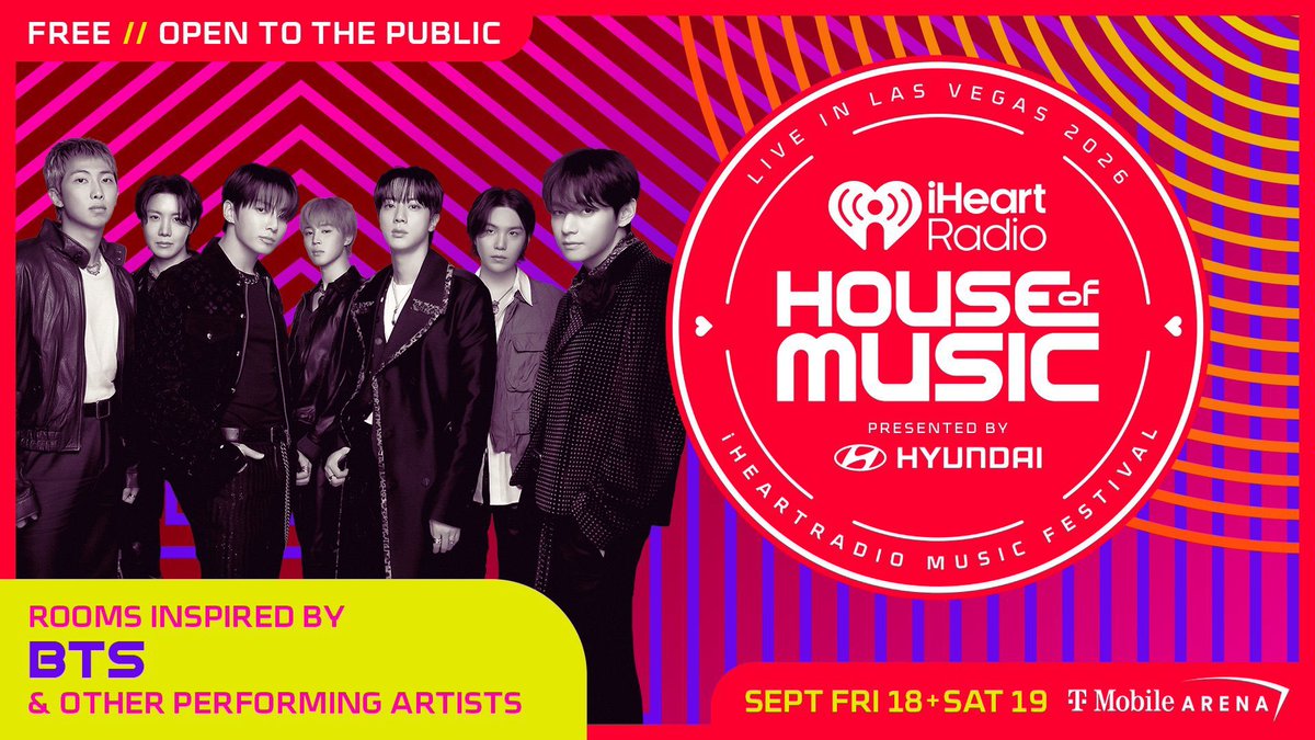 Jkmeama's tweet photo. Se viene ya la presentación de los chicos en iheartradio, sigamos aumentando las tendencias 🗣

BTS AT IHEART RADIO MUSIC FESTIVAL 2026
BTS BTS BTS
BTS IS COMING
BTS PAVED THE WAY
#BTSxIHeartRadio
#BTSonIHeartRadioMusicFestival https://t.co/2Kd9tDP9s5