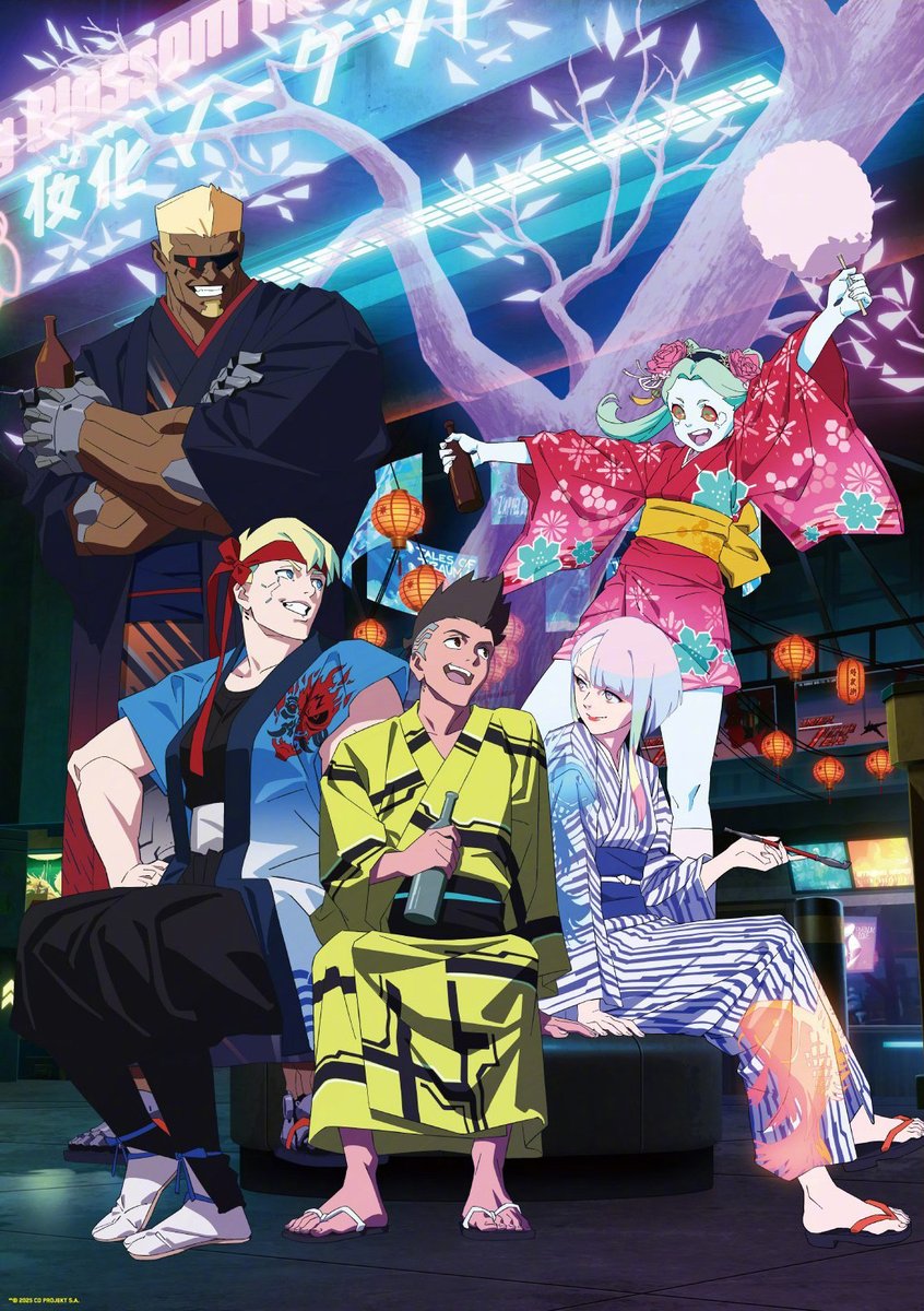 Owns_Nothing's tweet photo. Official Cyberpunk Edgerunners art, by gun -taoru20000. https://t.co/4TCE8MZz0s